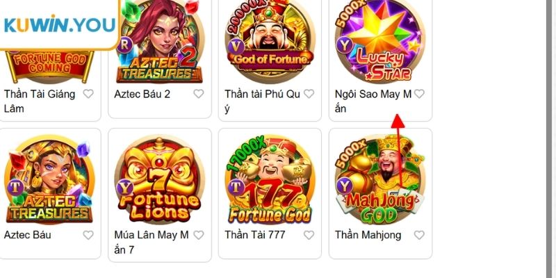 Luật chơi cơ bản ngôi sao may mắn Kuwin cùng biểu tượng