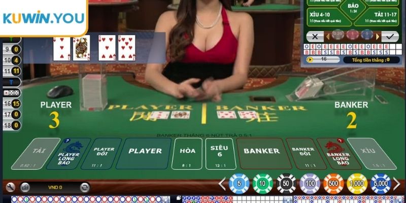 Đa dạng trò chơi live casino tại sảnh MG Kuwin